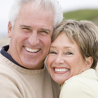 Elderly Couple smiling