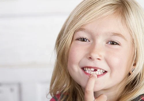 Losing a baby tooth